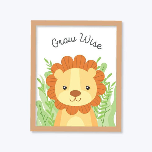 Wild Animal Portrait Frames Set